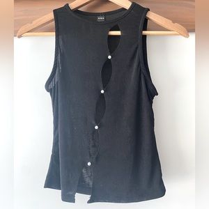 Shein Black Sleeveless Dressy Top